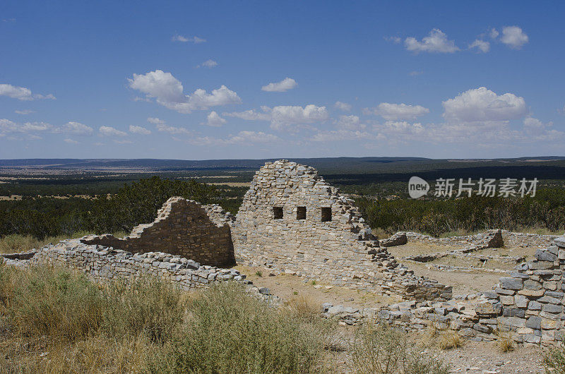 Salinas Pueblo mission National星期一，Gran Quivira遗址